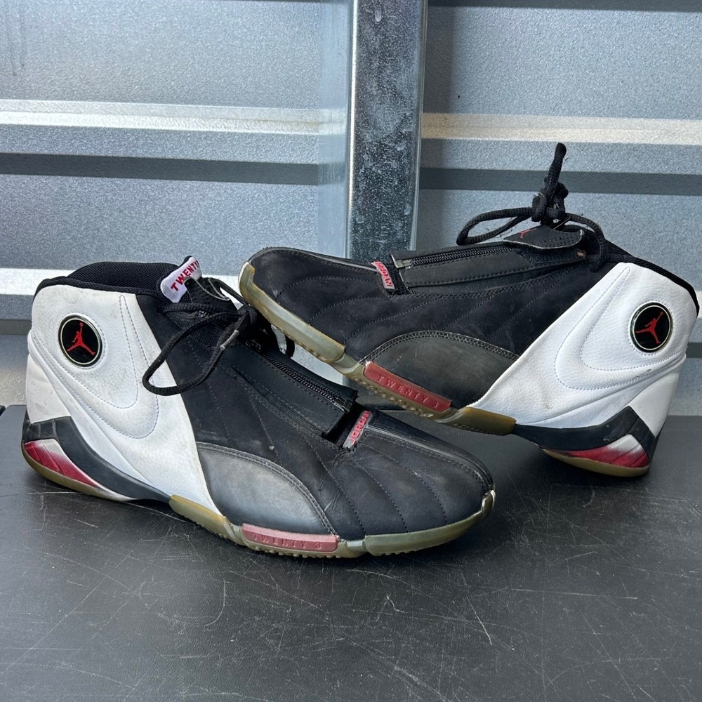 Jordan Icons Mens Size 15 Black White Varsity Red Basketball Shoes‎ 3938523-002